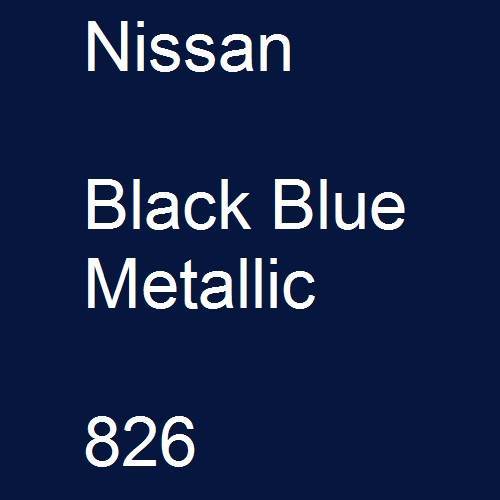 Nissan, Black Blue Metallic, 826.